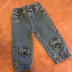 Baby girl cat jeans